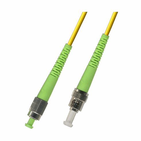 400M FC APC to ST APC Simplex Singlemode Fiber Optic Cable 9/125