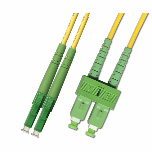 40M LC APC to SC APC Duplex Singlemode Fiber Optic Cable 9/125