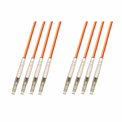 40M LC-LC Multimode Fiber Optic Cable 50/125 4-Strand