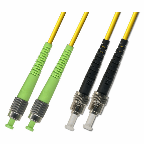 500M FC APC to ST UPC Duplex Singlemode Fiber Optic Cable 9/125