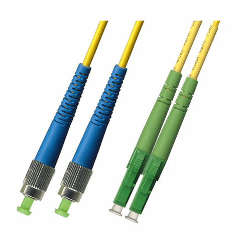 500M FC UPC to LC APC Duplex Singlemode Fiber Optic Cable 9/125