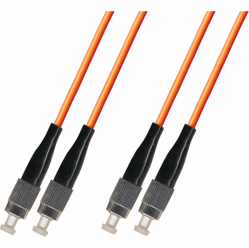 50M FC-FC Duplex Multimode Fiber Optic Cable 50/125 Indoor/Outdoor