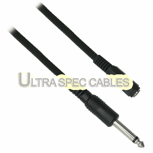 5ft 3.5mm (1/8 inch) TRS Female to 6.3mm (1/4 inch) TS Male Cable