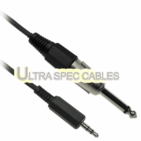 5ft 3.5mm (1/8 inch) TRS Male to 6.3mm (1/4 inch) TS Male Cable