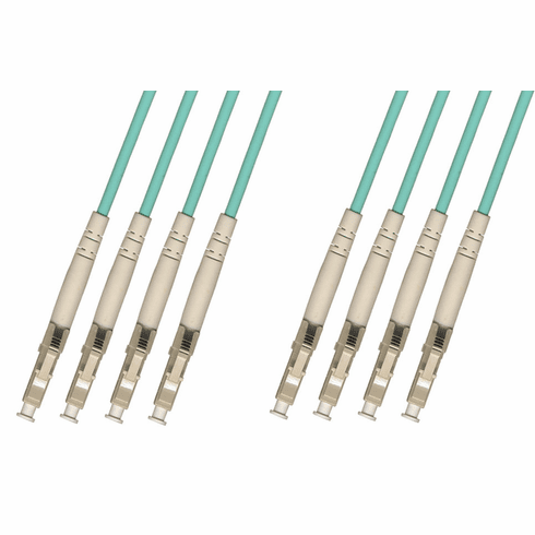 60M LC-LC Multimode Fiber Optic Cable 50/125 10 Gigabit 4 Strand (10GB)