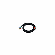 6ft 22AWG 3-RCA Component Video Coaxial Cable (RG-59/U) - Black