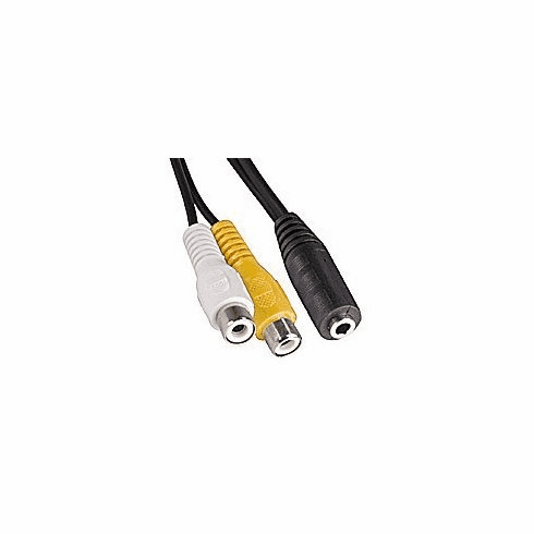 6ft 3.5mm Stereo Female to 2 x RCA Audio and Video Female Extension Audio Cable