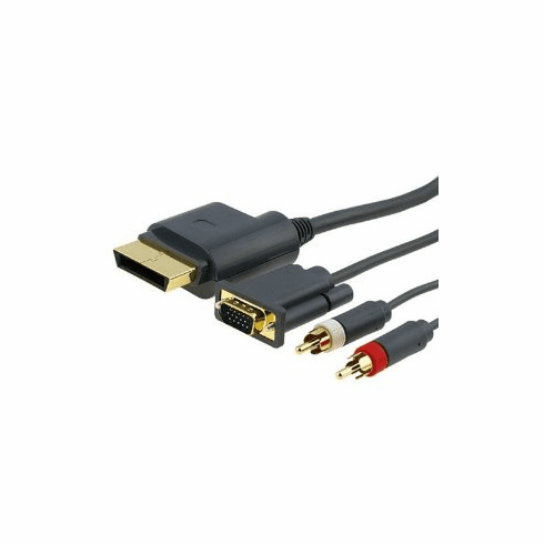 6ft Premium VGA Cable w/ Digital Optical Audio Port for Microsoft Xbox 360