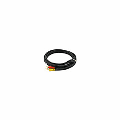 6ft S-Video|3.5mm Stereo to Composite RCA|RCA Stereo Combo 22AWG Cable (Gold Plated)