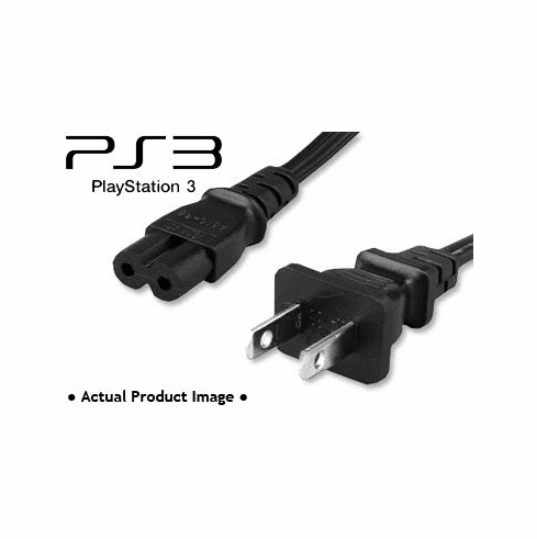 6FT Sony PlayStation 3 'Slim Edition' (PS3 Slim) AC Power Adapter Cord [Bulk Packed]
