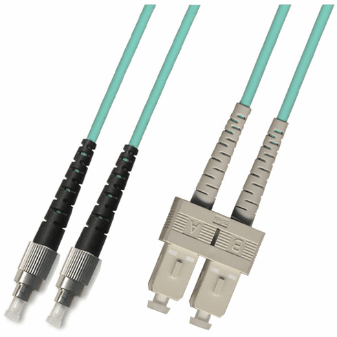 750M FC-SC Duplex Multimode Fiber Optic Cable 50/125 10 Gigabit Plenum (10GB)