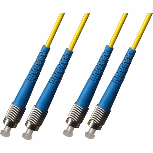 75M FC-FC Duplex Singlemode Fiber Optic Cable 9/125 Plenum
