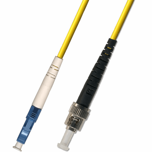 7M LC-ST Simplex Singlemode Fiber Optic Cable 9/125 Plenum