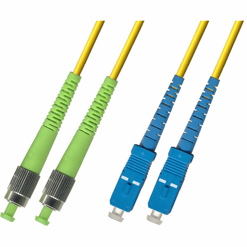 9M FC APC to SC UPC Duplex Singlemode Fiber Optic Cable 9/125