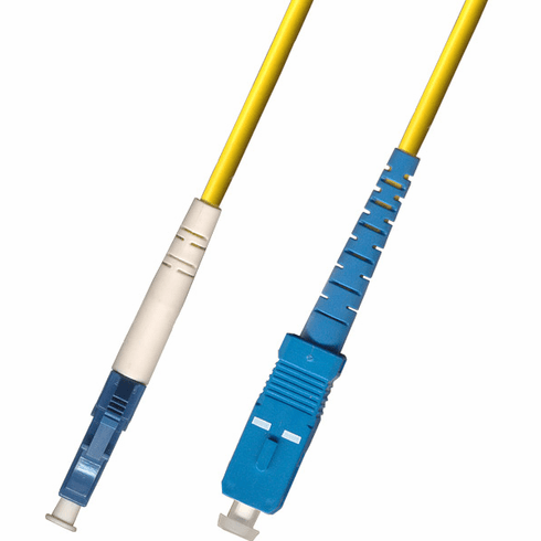 9M LC-SC Simplex Singlemode Fiber Optic Cable 9/125 Plenum