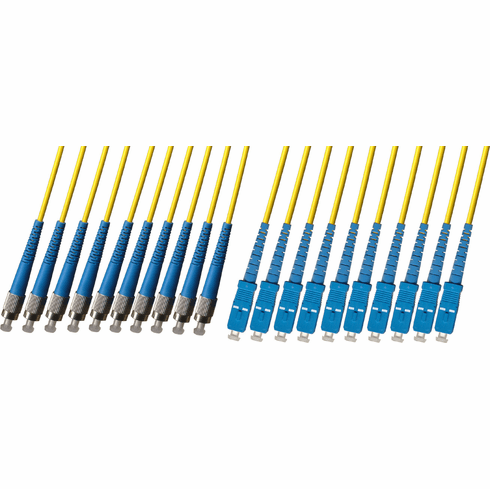 FC/SC 10 Strand Fiber Optic Cable (9/125) Singlemode 100M