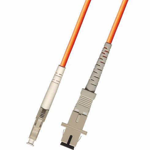Fiber Optic Adapter Cable LC (Male) to SC (Female) Multimode (50/125) Simplex 1FT