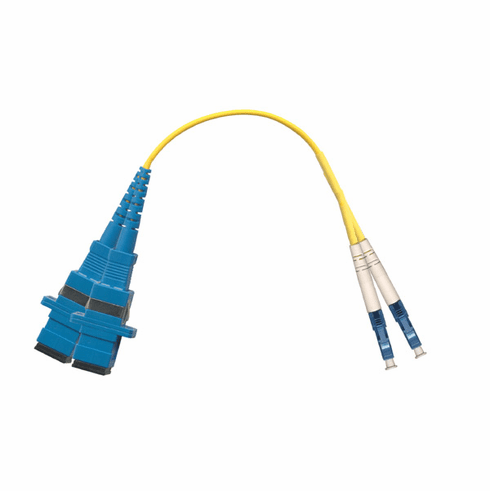 Fiber Optic Adapter Cable LC (Male) to SC (Female) Singlemode 9/125 Duplex 1FT