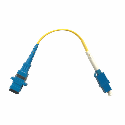 Fiber Optic Adapter Cable SC (Male) to LC (Female) Singlemode (9/125) Duplex 1FT