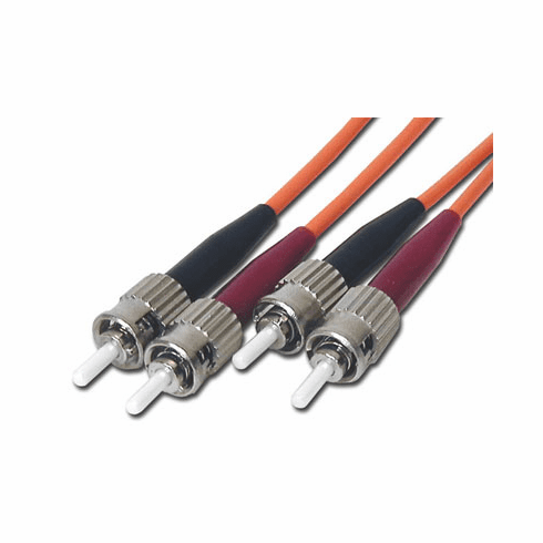 Fiber Optic Patch Cable ST/ST, Duplex, 1m