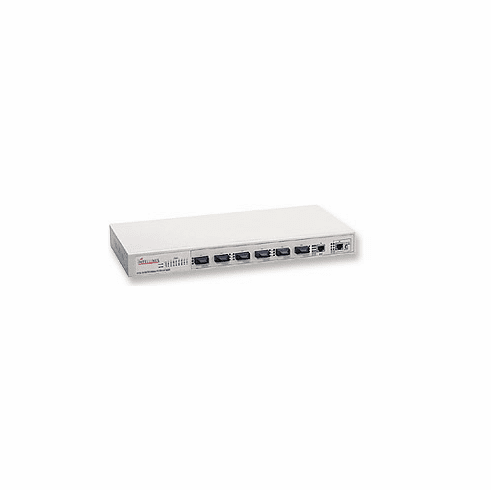 Fiber Optic Switch 6 Port ST with 2 Port RJ45 10/100