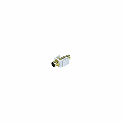 Keystone Jack - S-Video Mini 4Pin F/F (White)