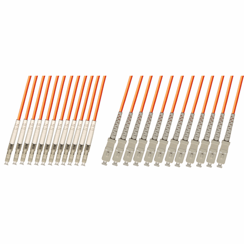 LC/SC 12 Strand Fiber Optic Cable (50/125) Multimode 100M