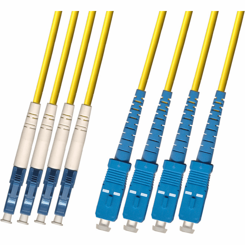 LC/SC 4 Strand Fiber Optic Cable (9/125) Singlemode 100M