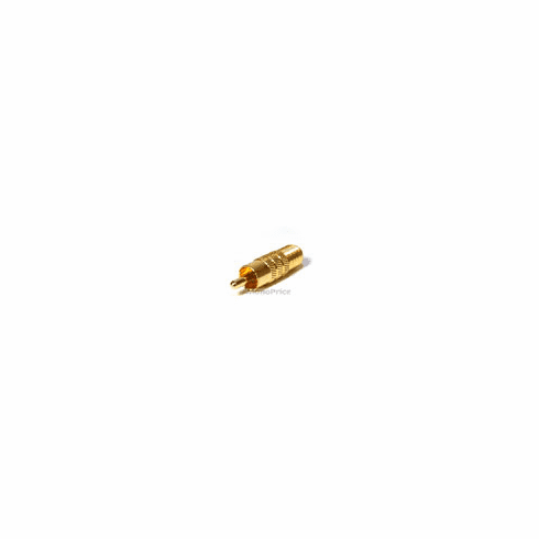RCA Male to F Female Adaptor - Gold Plated