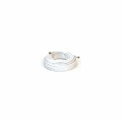 RG6 F Type Quad Shielded Coaxial 18AWG CL2 Rated 75Ohm Cable - 100ft - WHITE