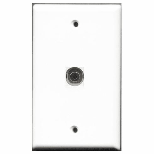 RiteAV - 1 Port 3.5mm  Wall Plate White