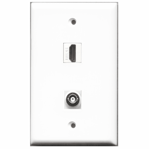 RiteAV - 1 Port HDMI 1 Port BNC  Wall Plate