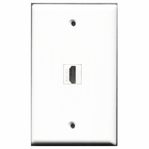 RiteAV - 1 Port HDMI  Wall Plate White