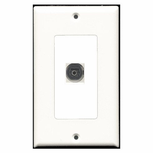 RiteAV - 1 Port Toslink Digital Audio  Wall Plate Decora White