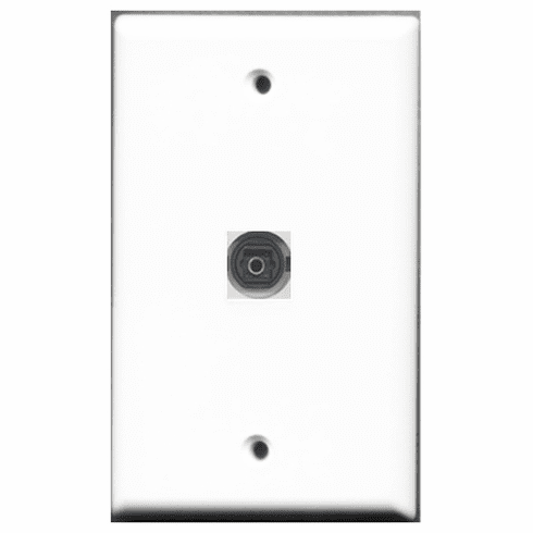 RiteAV - 1 Port Toslink Digital Audio  Wall Plate White