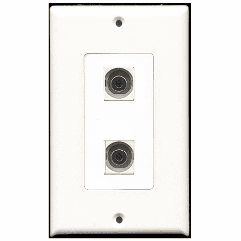RiteAV - 2 Port 3.5mm Decora Type Wall Plate