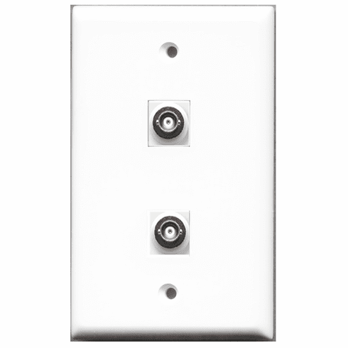 RiteAV - 2 Port BNC  Wall Plate