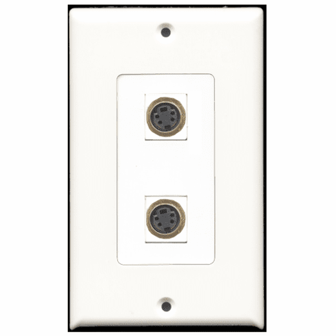 RiteAV - 2 Port S-Video Decora Type Wall Plate