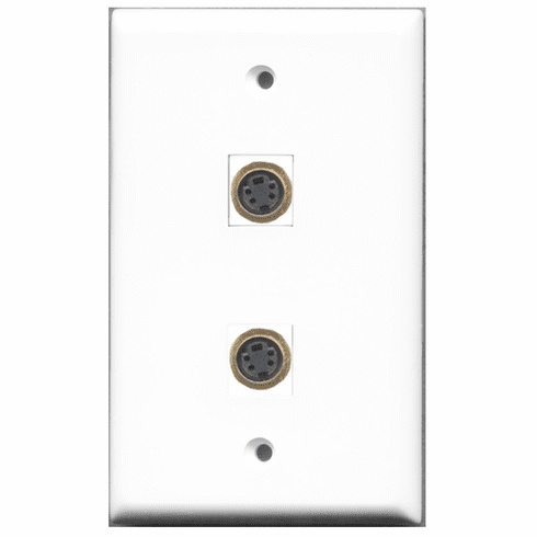 RiteAV - 2 Port S-Video  Wall Plate