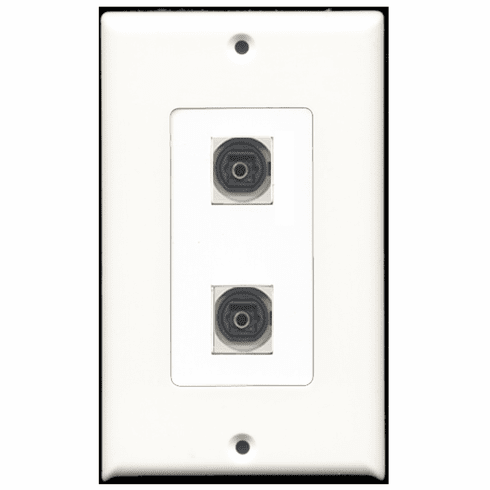 RiteAV - 2 Port Toslink Decora Type Wall Plate