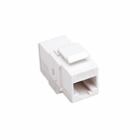 RJ45 Ethernet Female to Female UTP CAT6 Keystone Coupler, White