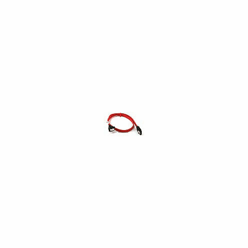 SATA2 Cables w/Locking Latch / Red - 18 Inches ( 90 Degree to 180 Degree)