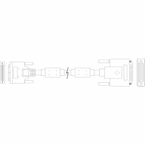 VHDC68 Male-D25 Male 0.5 Mtr