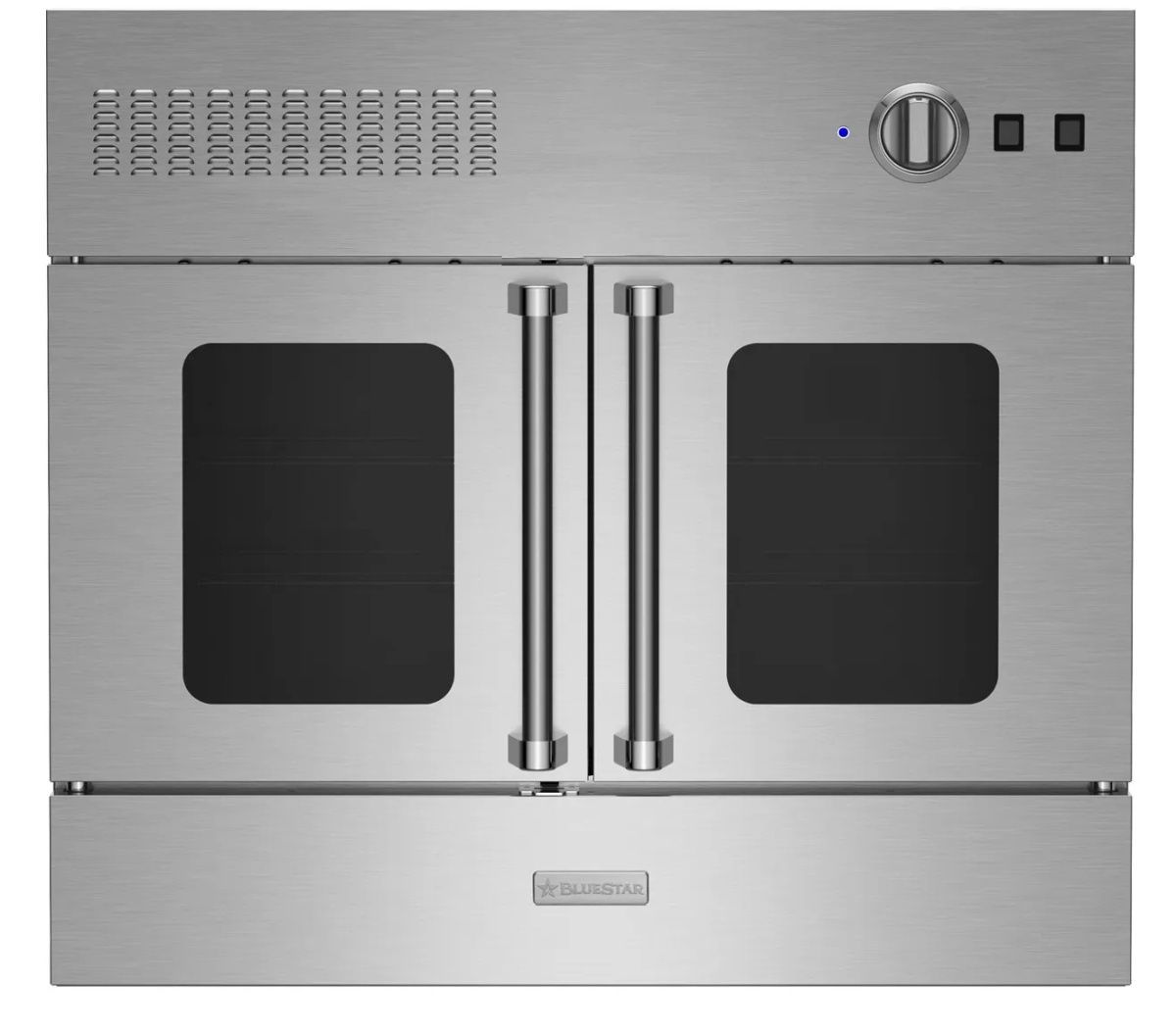 BWO30AGSV2 BlueStar 30" Single Gas BuiltIn Wall Oven with French Doors