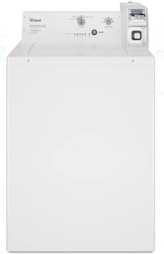 CAE2745FQ Whirlpool 27" 2.9 cu. ft. Commercial Top Load Washer with 4