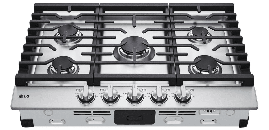 CBGJ3023S LG 30" UltraHeat Gas Cooktop with 5 Cooking Elements and Cast