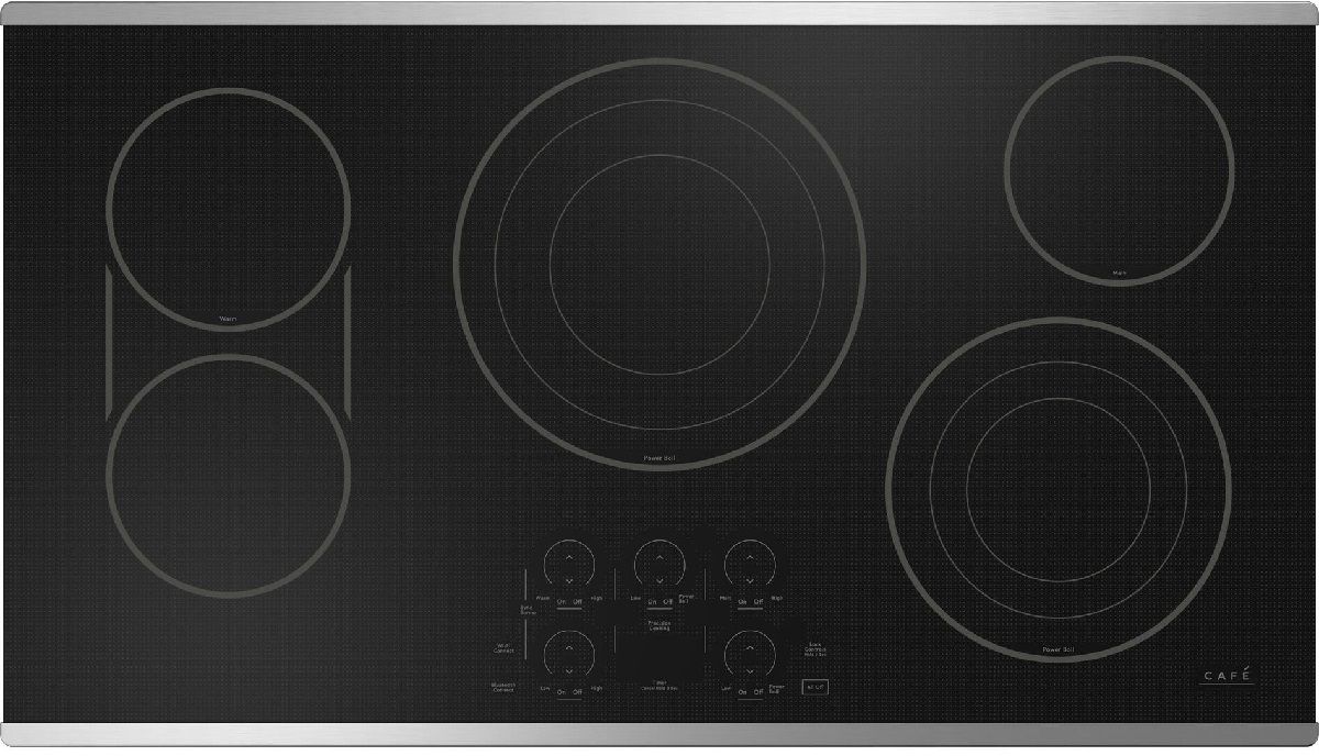 CEP90362TSS Cafe 36" Touch Control Electric Cooktop Black with
