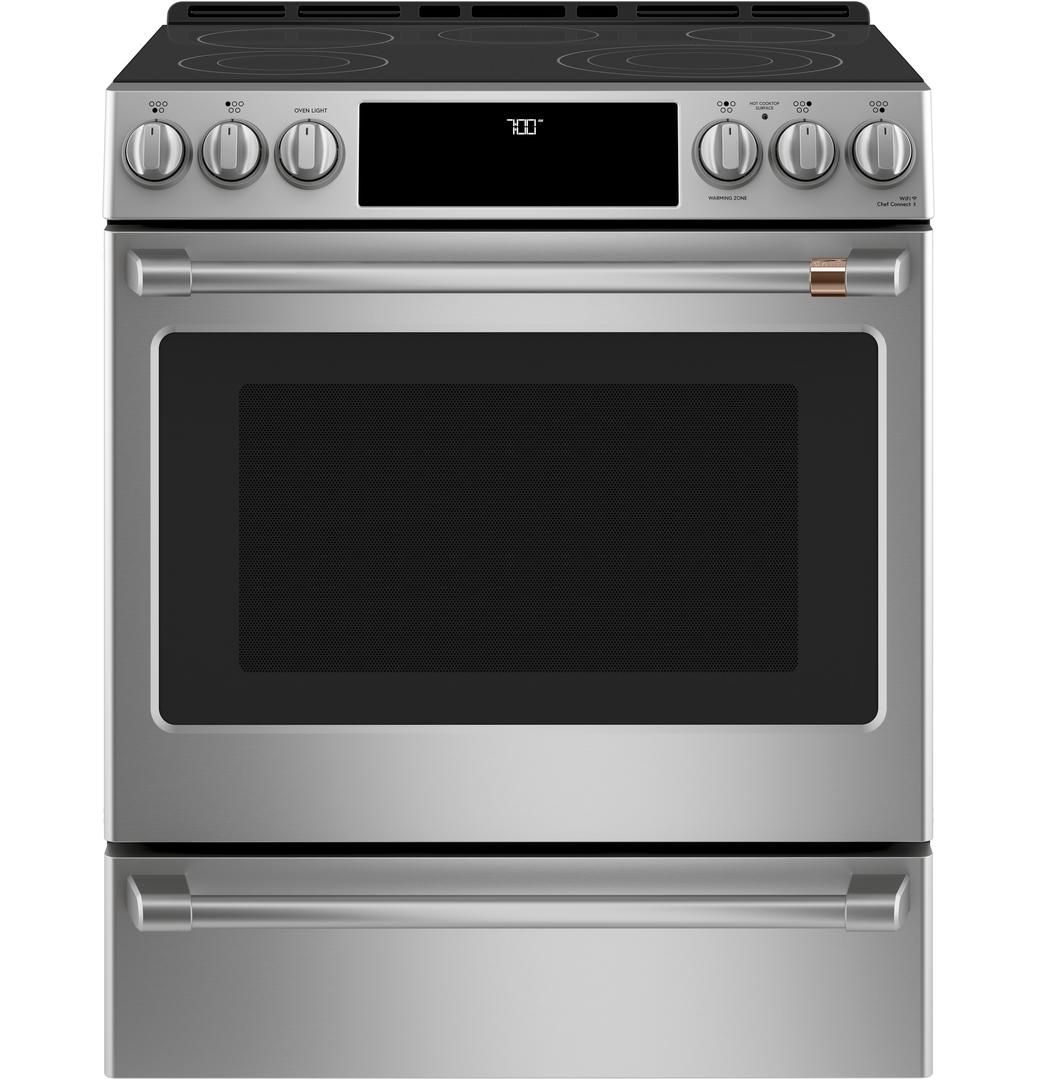 CES700P2MS1 Cafe 30" SlideIn Front Control Electric Range with True
