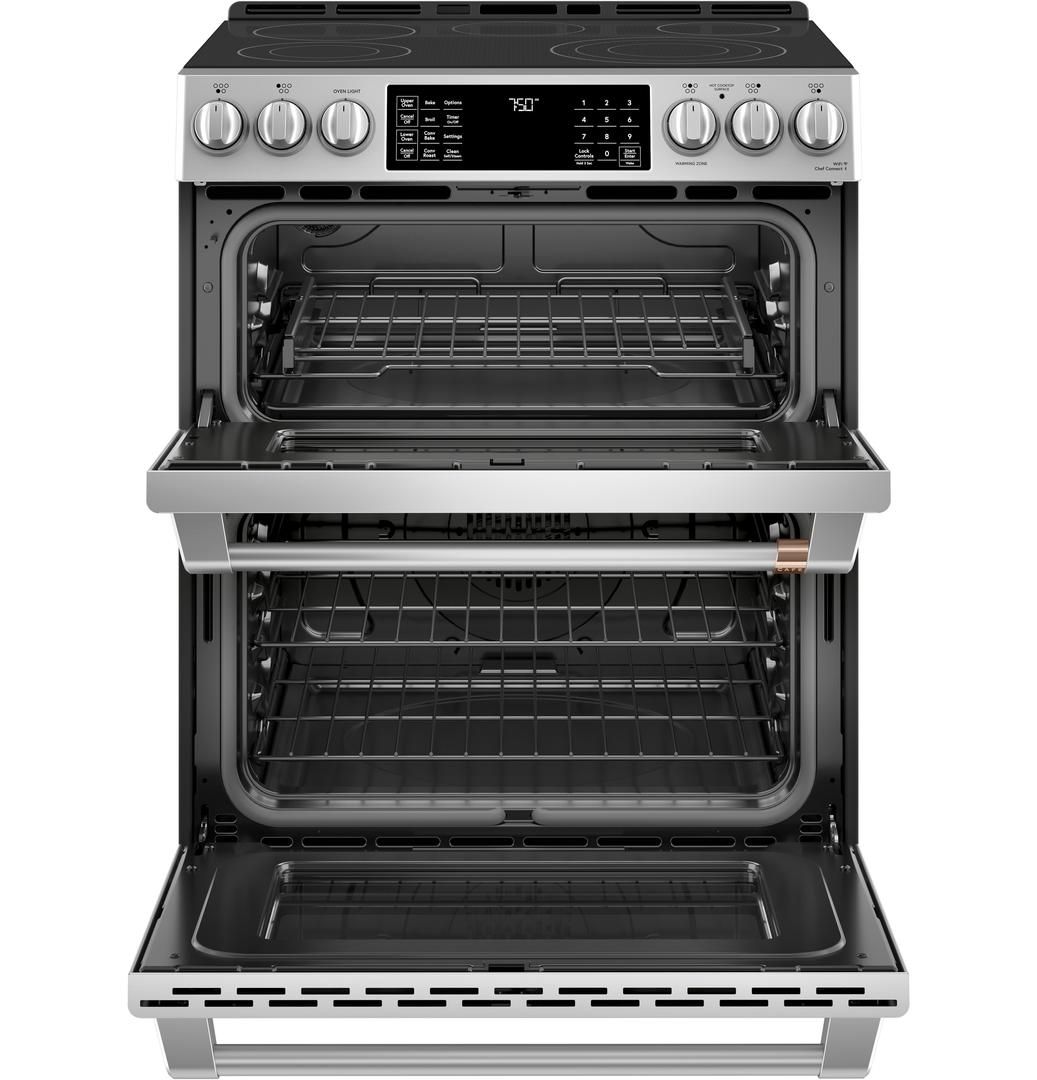 CES750P2MS1 Cafe 30" SlideIn Front Control Electric Double Oven Range