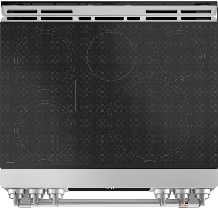 CHS900P2MS1 Cafe 30" SlideIn Front Control Induction Range with True European Convection